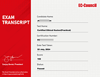 Certified Ethical Hacker (CEH) Practical Voucher