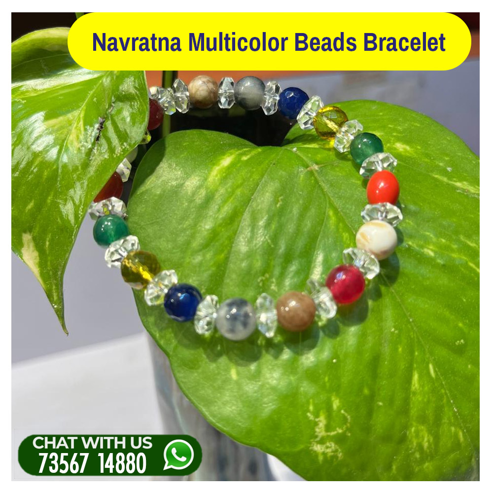 Navratna Multicolor Beads Bracelet Fancy