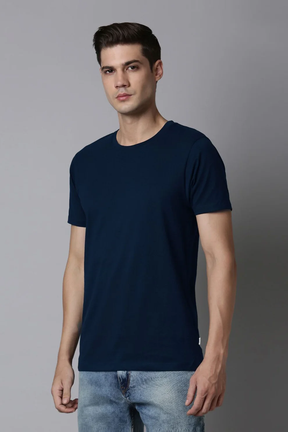 Cotton Plain Round Neck Tshirt