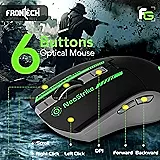 Frontech MS-0059 Wired Optical Mouse – USB | 1000 DPI | Ergonomic Grip | Smooth Tracking | PC & Laptop Mouse