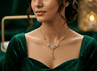 18 kt Gold Gilded Swirl Necklace