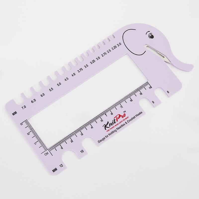KNITTING NEEDLE AND CROCHET HOOKS GAUGE