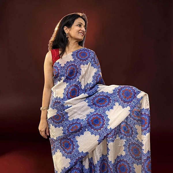 Neelima | NAVA JYOTI Organza Saree