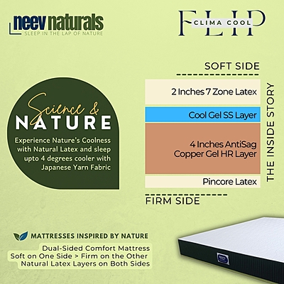 Neev Clima Cool Flip Mattress 8 Inches Neev Clima Cool Flip Mattress 8 Inches