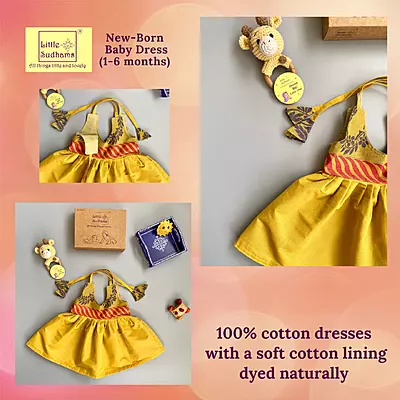 Newborn Baby Girl Cotton Dress (0-6 months) 1183