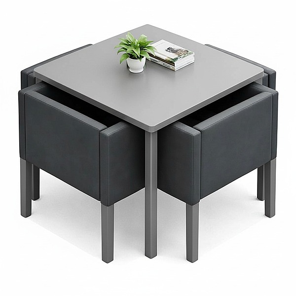 Four Seater Space Saving Dining Table Set