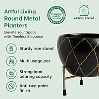 Contemporary Metal Planter