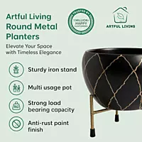 Contemporary Metal Planter