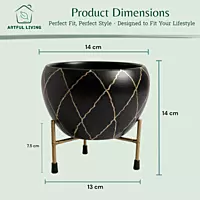 Contemporary Metal Planter