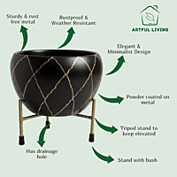 Contemporary Metal Planter