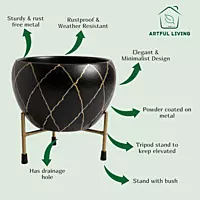 Contemporary Metal Planter