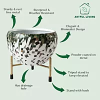 Artistic Green Mosaic