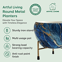 Designer Blue Marble Finish