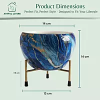Designer Blue Marble Finish