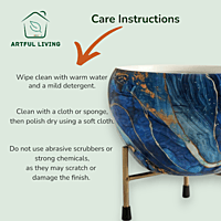 Designer Blue Marble Finish