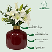 Deep Maroon Vase