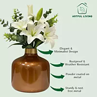 Copper Orange Vase