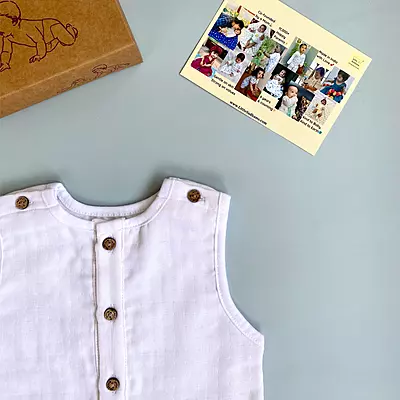 Muslin Cotton Sleeveless Romper | New Born Baby | Unisex Premium | Super Soft