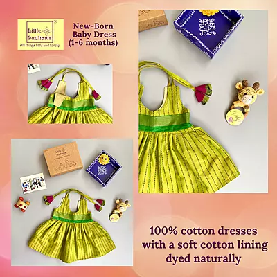 Newborn Baby Girl Cotton Dress (0-6 months) 1179