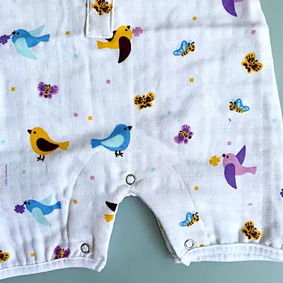 Muslin Cotton Sleeveless Romper | New Born Baby | Unisex Premium | Super Soft