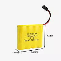 Ni-Cd AAx4 4.8v 3500mah Rechargeable Cells Battery Pack