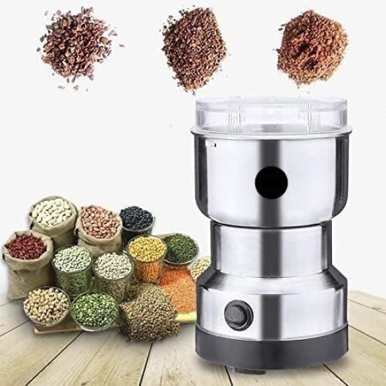 Nima Multifunctional Mixer Grinder For Spices, Seeds, Coffee Beans Pack of 1 (Colour: Silver)