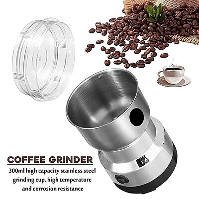 Nima Multifunctional Mixer Grinder For Spices, Seeds, Coffee Beans Pack of 1 (Colour: Silver)