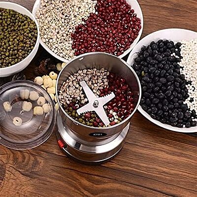 Nima Multifunctional Mixer Grinder For Spices, Seeds, Coffee Beans Pack of 1 (Colour: Silver)