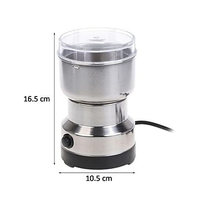 Nima Multifunctional Mixer Grinder For Spices, Seeds, Coffee Beans Pack of 1 (Colour: Silver)