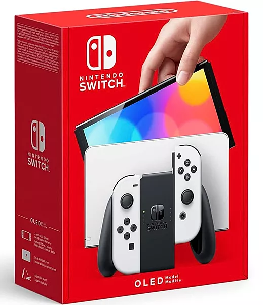 Nintendo Switch OLED White (1 Year Included Warranty)