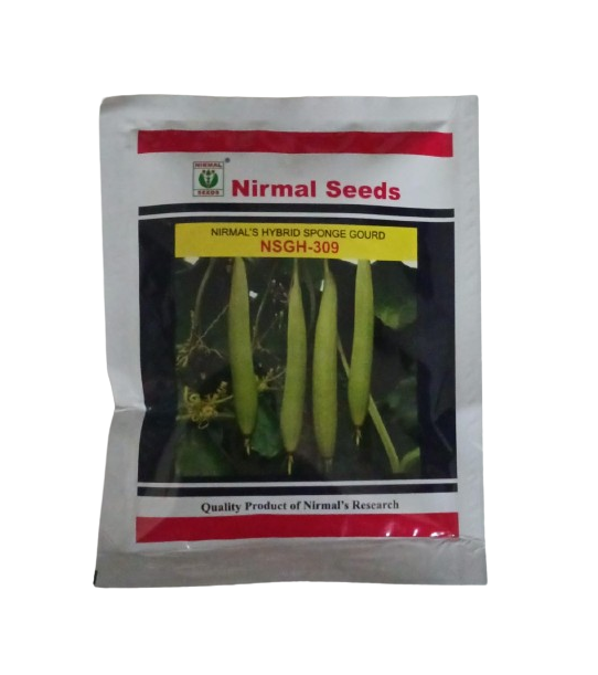 Nirmal Sponge Gourd NSGH-309 F1 Hybrid Seeds - 50 gm