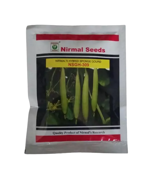 Nirmal Sponge Gourd NSGH-309 F1 Hybrid Seeds - 50 gm