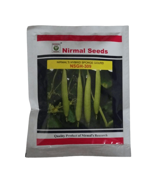 Nirmal Sponge Gourd NSGH-309 F1 Hybrid Seeds - 50 gm
