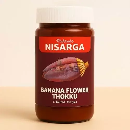 Nisarga Banana Flower Thokku – 300g | Tangy & Spicy South Indian Condiment