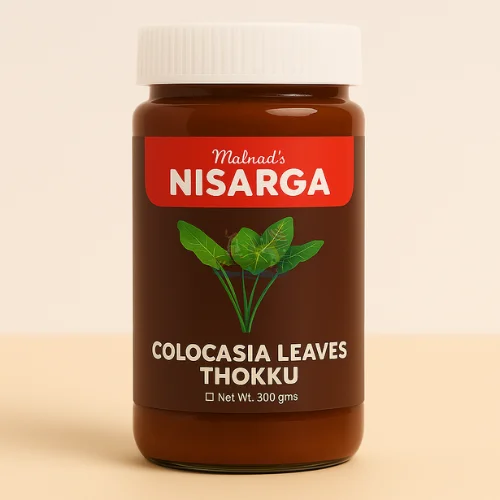 Nisarga Colocasia Thokku โ 300g | Spicy & Tangy Colocasia Relish