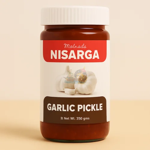 Nisarga Garlic Pickle โ 300g | Bold, Spicy & Flavor-Packed