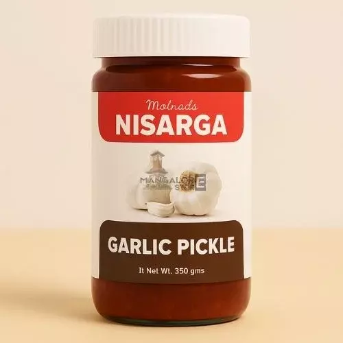 Nisarga Garlic Pickle – 300g | Bold, Spicy & Flavor-Packed