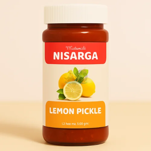 Nisarga Lemon Pickle – 300g | Tangy & Flavorful Delight