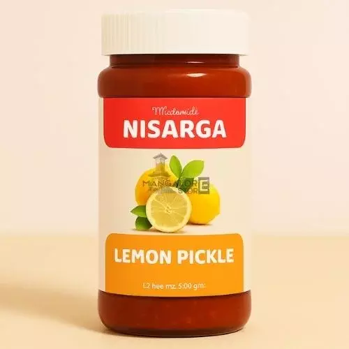 Nisarga Lemon Pickle – 300g | Tangy & Flavorful Delight