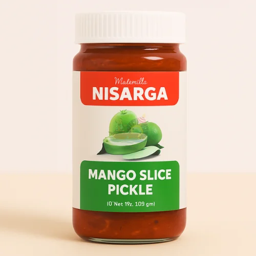 Nisarga Mango Slice Pickle โ Traditional Taste, Bursting with Flavor