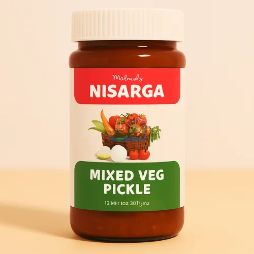 Nisarga Mixed Veg Pickle – 300g | Tangy & Spicy Medley of Vegetables