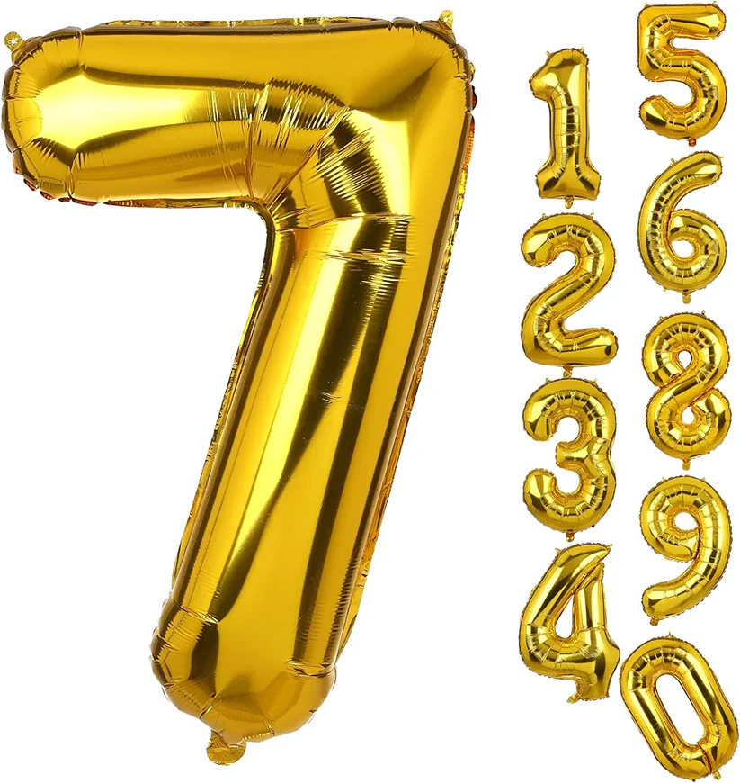 No. 7 16" Foil Balloon Small