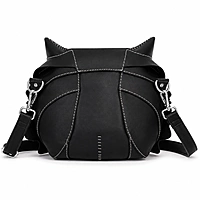 The Nocturne Artisan Owl Crossbody Bag – Sculpted Leather Novelty Bag