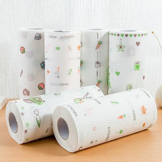 Kitchen Tissue Roll Reusable and Washable Pack of 2 Kitchen Tissue Roll Reusable and Washable Pack of 2
