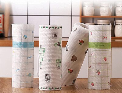Kitchen Tissue Roll Reusable and Washable Pack of 2 Kitchen Tissue Roll Reusable and Washable Pack of 2