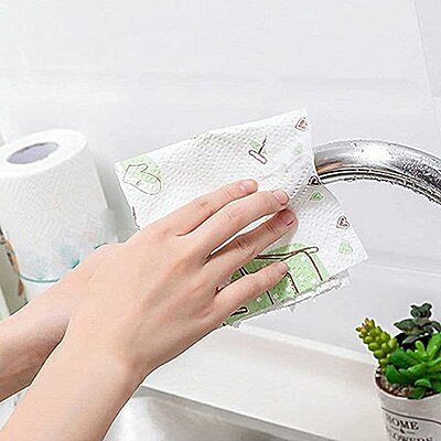 Kitchen Tissue Roll Reusable and Washable Pack of 2 Kitchen Tissue Roll Reusable and Washable Pack of 2