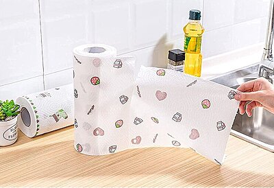 Kitchen Tissue Roll Reusable and Washable Pack of 2 Kitchen Tissue Roll Reusable and Washable Pack of 2