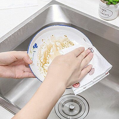 Kitchen Tissue Roll Reusable and Washable Pack of 2 Kitchen Tissue Roll Reusable and Washable Pack of 2