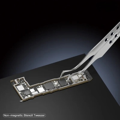 TW22 Non-magnetic Stencil Tweezer for Precise Phone Board Repair TW22 Non-magnetic Stencil Tweezer for Precise Phone Board Repair