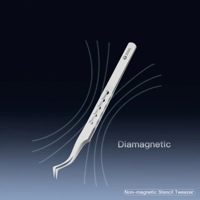 TW22 Non-magnetic Stencil Tweezer for Precise Phone Board Repair TW22 Non-magnetic Stencil Tweezer for Precise Phone Board Repair